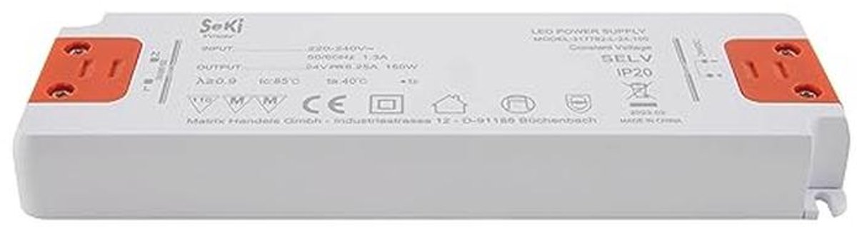 Led voeding 24v 6 25a 150w transfo 1043311 5 orig - LED 150W 24V 6.25A Slim IP20 Voeding Transformer voor Meubelinbouw