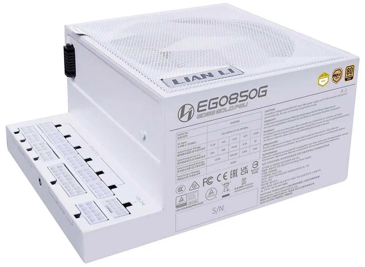 Edge Gold 850W Voeding (White) - afbeelding 5