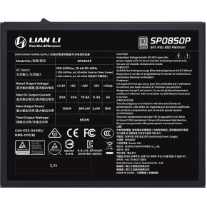 SP Platinum 850W Voeding (Black) - afbeelding 8