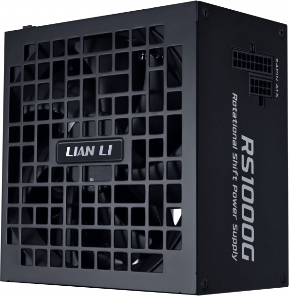 Lian li rotational shift 1000g voeding 1067417 5 orig - Lian Li RS Rotational Shift 1000W 80 Plus Gold ATX 3.1 PSU Zwart