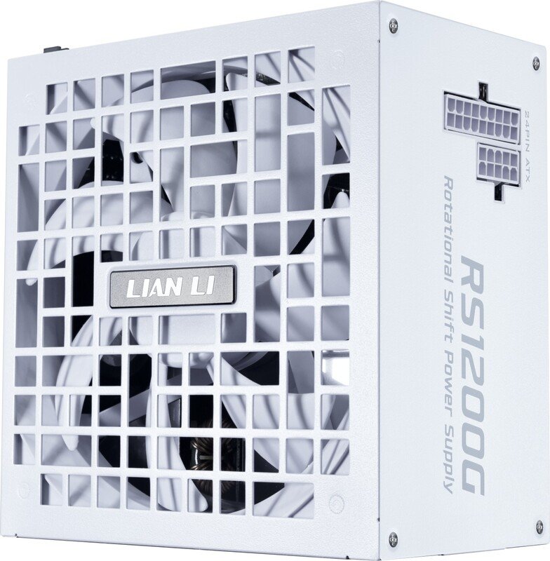 Lian li rotational shift 1200g hub voe 1067420 - Lian Li RS1200G Rotational Shift 1200W 80 PLUS Gold Voeding Wit