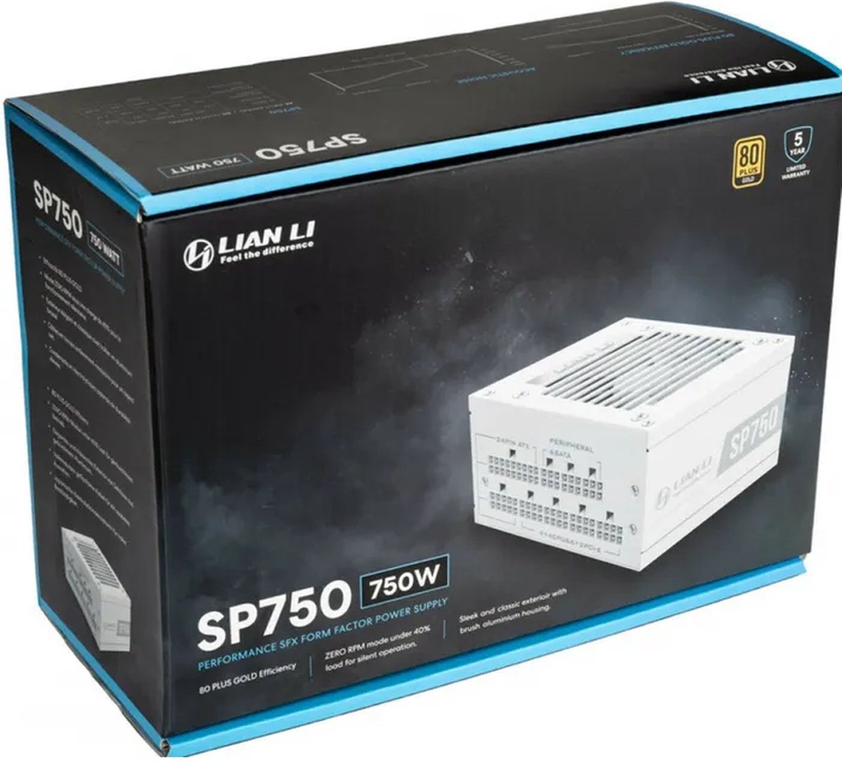 Lian Li Sp750 White - Voeding - Eps12V 2.92, Sfx - 80 Plus Gold - 750 Watt - - afbeelding 6