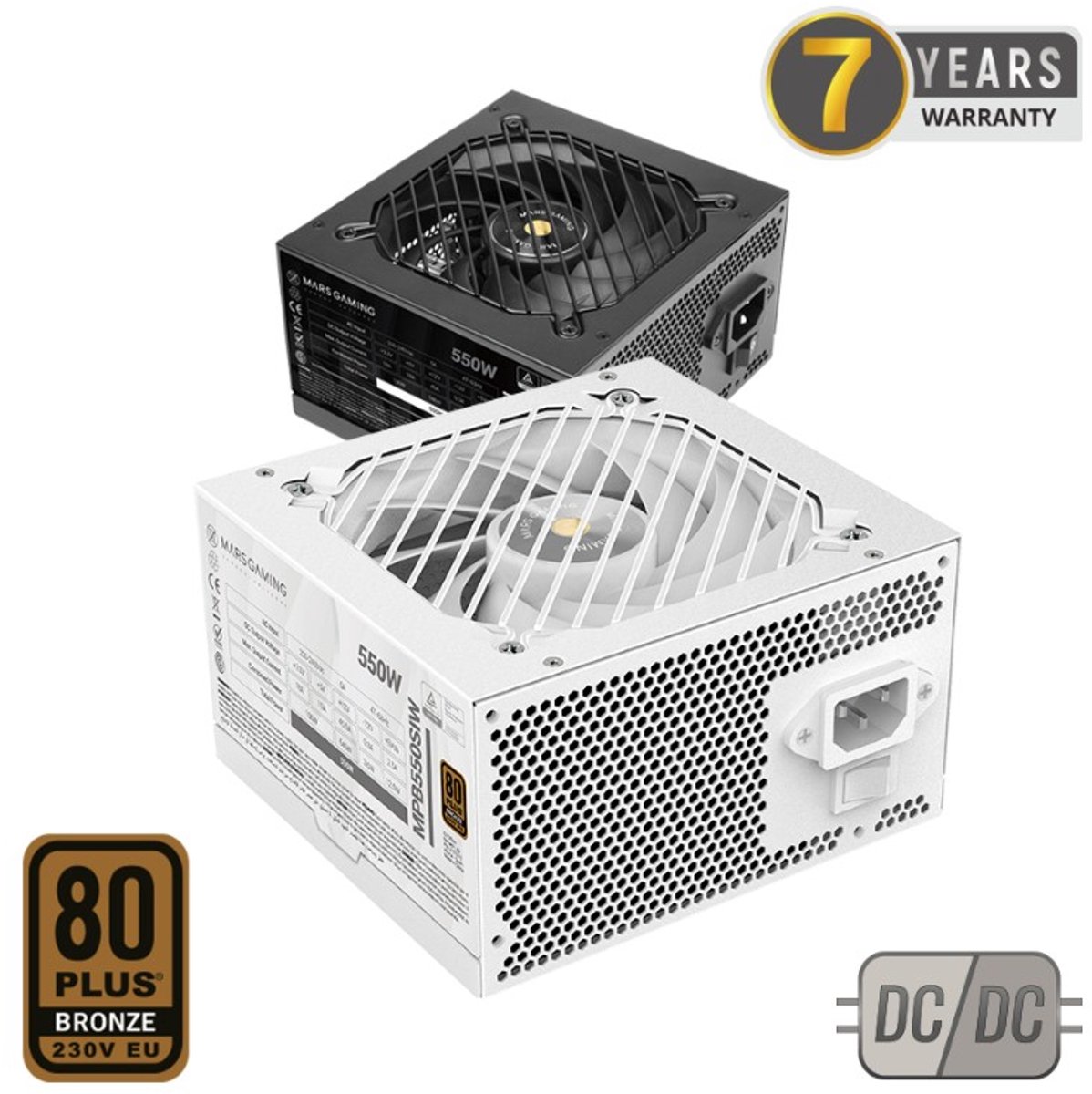Gaming MPB550SIW 550W Voeding (White) - afbeelding 6