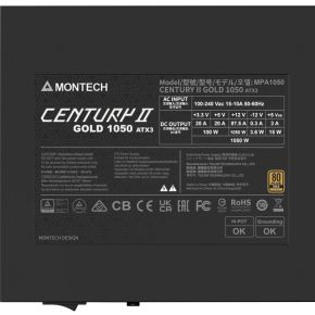 Century II 1050W PCIe 5.1 80+ Gold - afbeelding 5