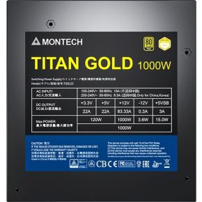 Titan Gold 1000W Voeding - afbeelding 6