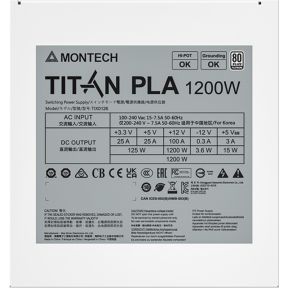 Titan PLA 1200W 80 PLUS Platinum Fully Modular Power Supply - afbeelding 6