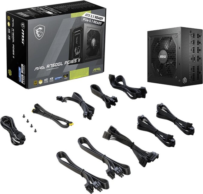 Msi mag a750gl pcie5 ii voeding 5 orig - MSI MAG A750GL PCIE5 II 750W Voeding