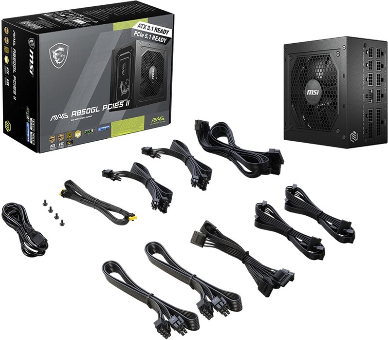 Msi mag a850gl pcie5 ii voeding 5 orig - MSI MAG A850GL PCIE5 II 850W Voeding (Black)