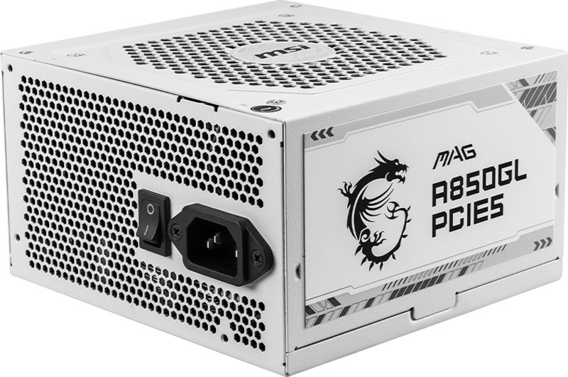 Msi mag a850gl pcie5 voeding - MSI MAG A850GL PCIE5 WHITE Voeding