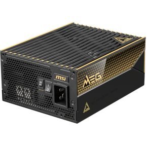 MSI Msi Meg Ai1600T Pcie5 Power Supply Unit 1600 W 24-Pin Atx Atx Zwart