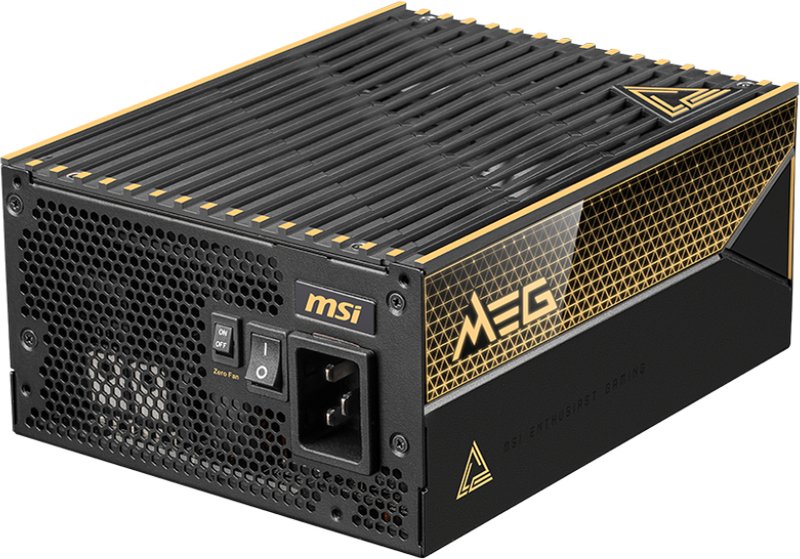 Msi meg ai1600t pcie5 voeding - MSI MEG Ai1600T PCIE5 1600W Voeding (Black)
