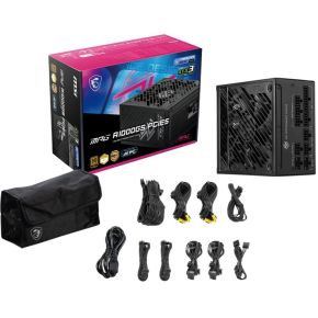 Mpg A1000Gs Pcie5 Power Supply Unit 1000 W 24-Pin Atx Atx (Black) - afbeelding 4