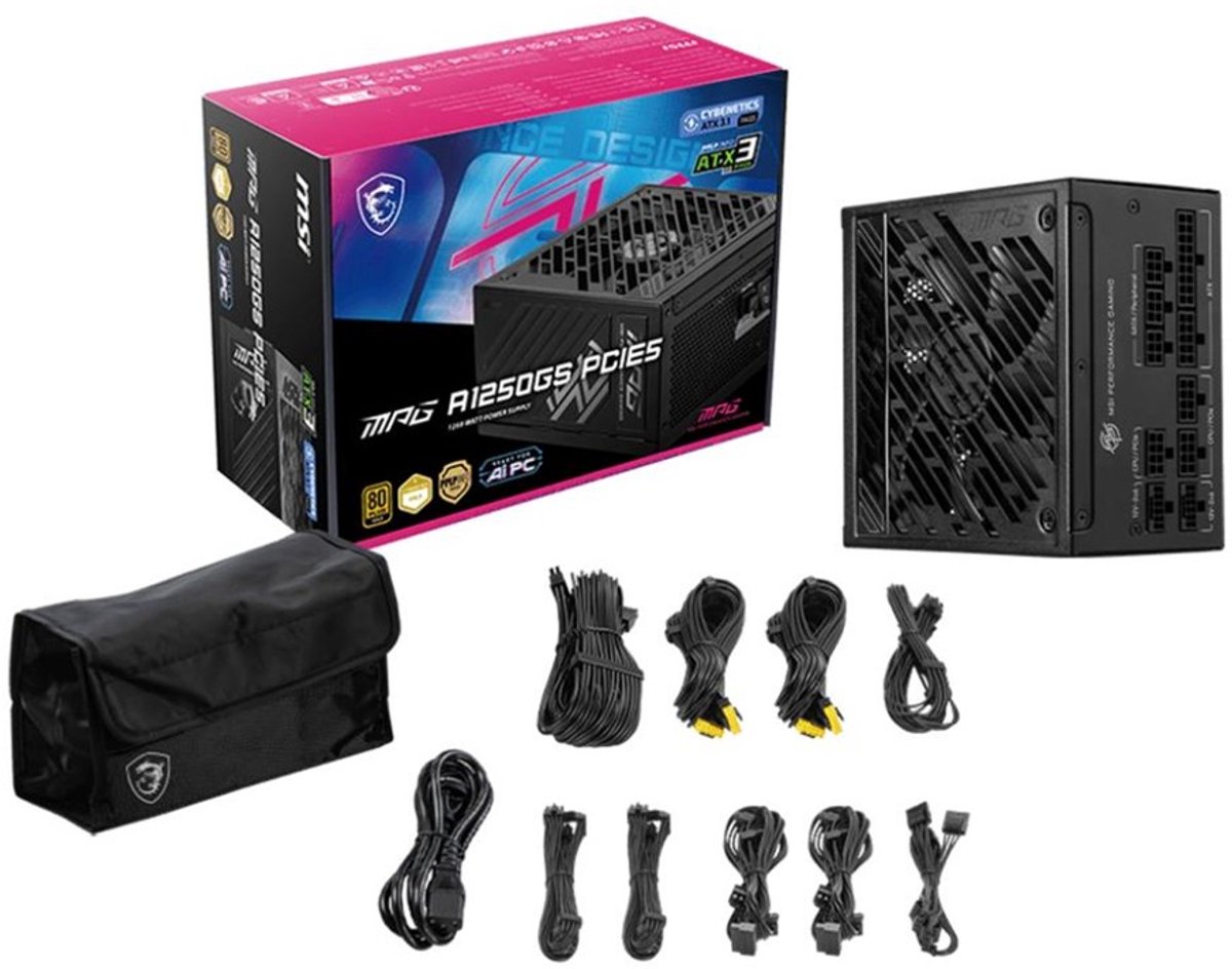 Msi Mpg A1250Gs - 1250 W voeding - afbeelding 5