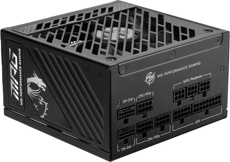 Msi mpg a1250gs pcie5 voeding 2 orig - MSI MPG A1250GS PCIE5 1250W Voeding (Black)