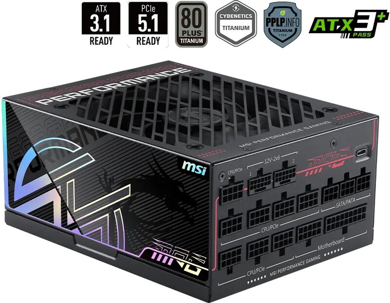 Msi mpg ai1600ts pcie5 voeding 2 orig - MSI MPG Ai1600TS PCIE5 1600W Voeding