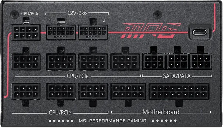 Msi mpg ai1600ts pcie5 voeding 3 orig - MSI MPG Ai1600TS PCIE5 1600W Voeding