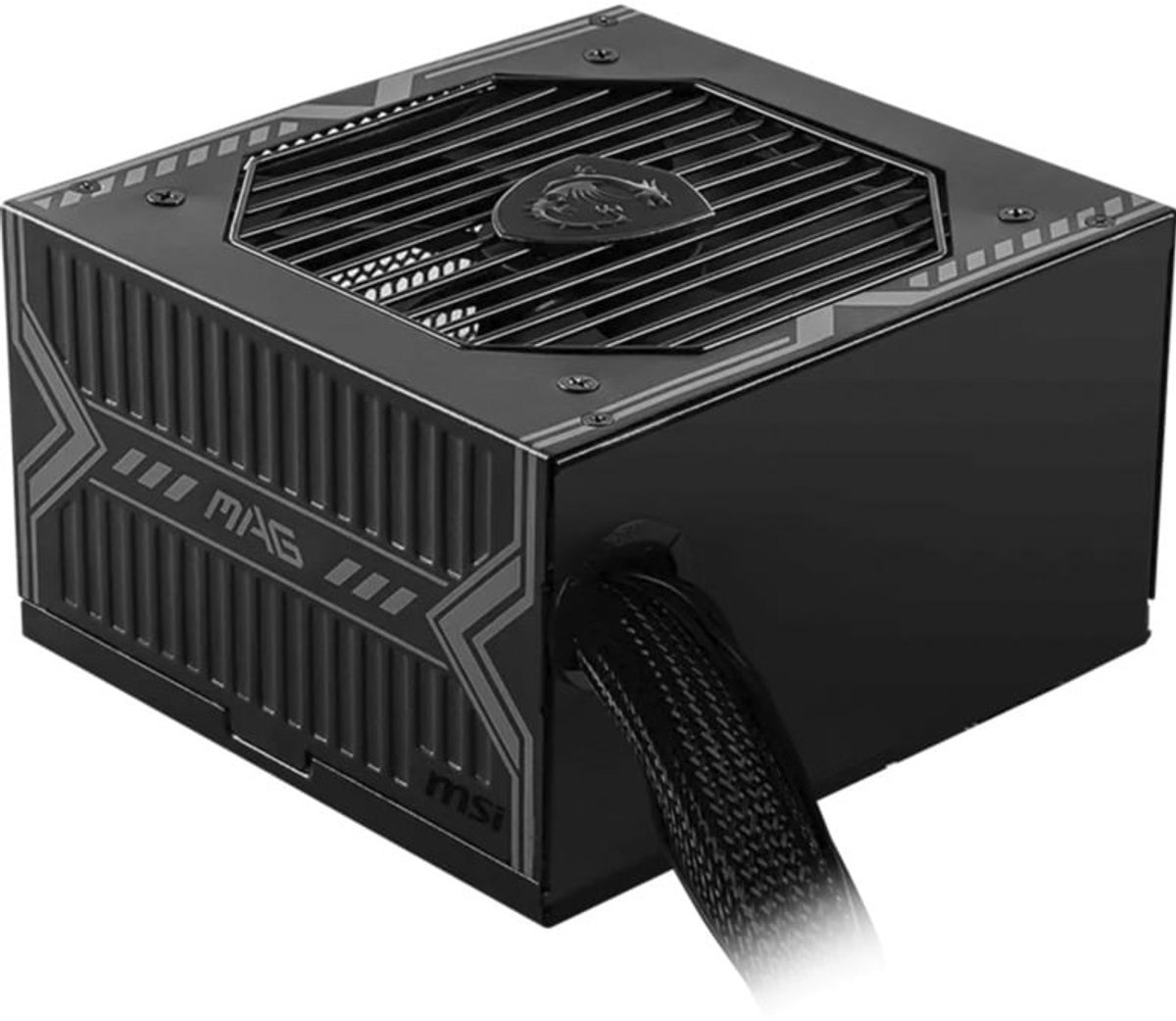 PC-voeding Pc-Voeding - Msi - Mag A750Bn - Pcie 5.0 - Sata Iii - 750W - 120 Mm Ventilatoren - Zwart