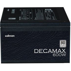 Pc-Voeding - Zalman - Decamax 600W - 80+ - Niet-Modulair - 120Mm-Ventilator - - afbeelding 5