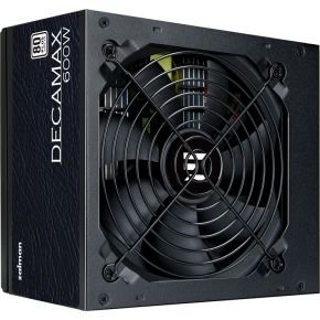 PC-voeding Pc-Voeding - Zalman - Decamax 600W - 80+ - Niet-Modulair - 120Mm-Ventilator - Zwart
