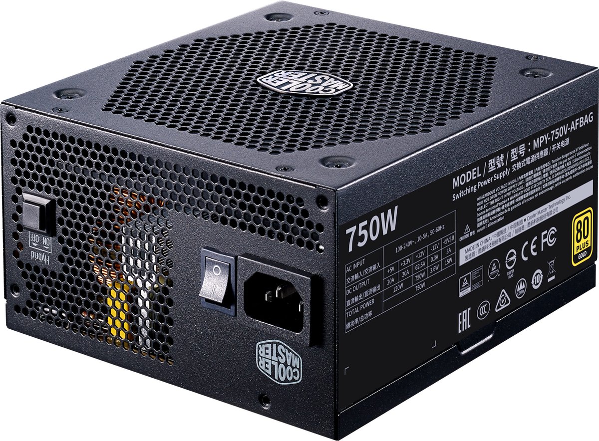 Cooler Master V750 Gold-V2 750W Power Supply - afbeelding 2