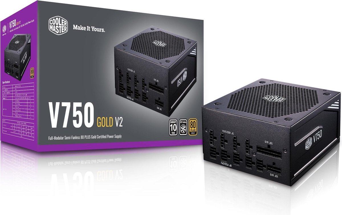 Cooler Master V750 Gold-V2 750W Power Supply - afbeelding 9