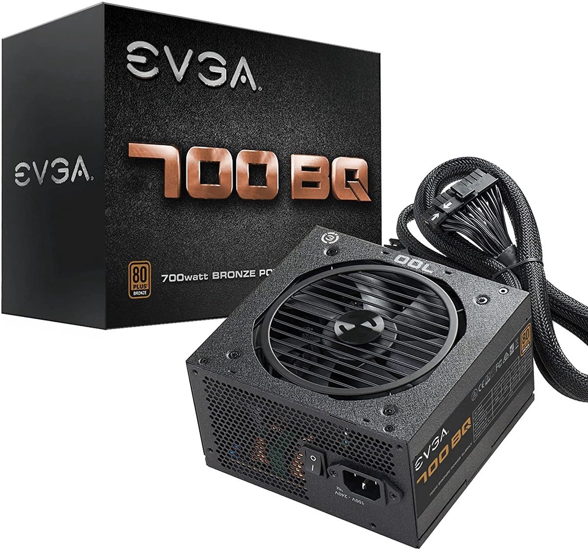Power Supply Evga 700 Bq - 80+ Bronze - 700Watt - Semi Modular - Pc Voeding - Computer - Zelf Pc Bouwen - Interne Voeding