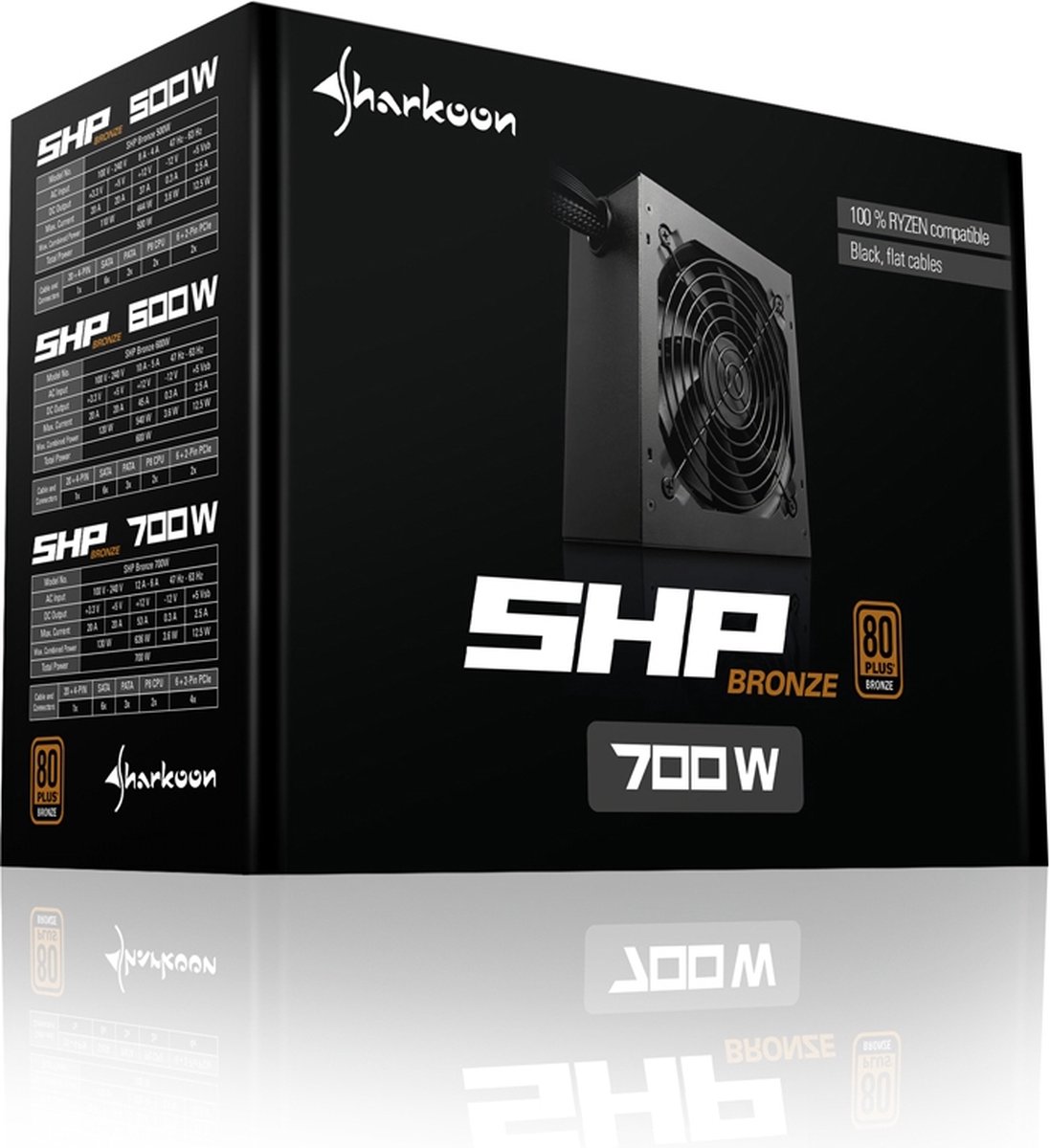 Sharkoon SHP Bronze 600W - afbeelding 2