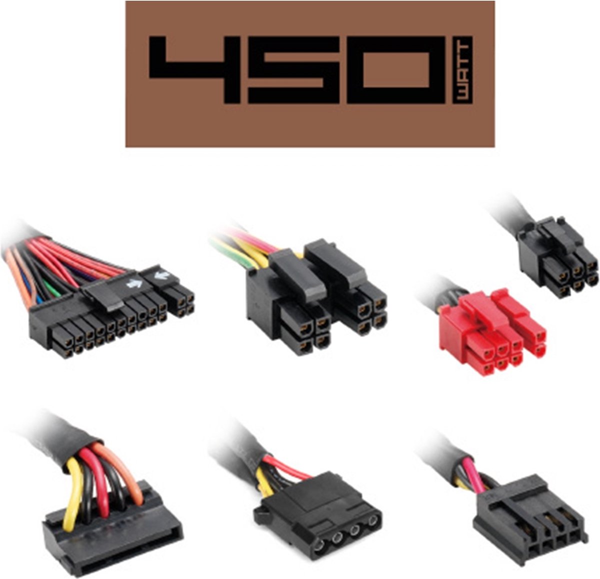 Power Supply Sharkoon Silentstorm Sfx Bronze 450 W voeding - afbeelding 3