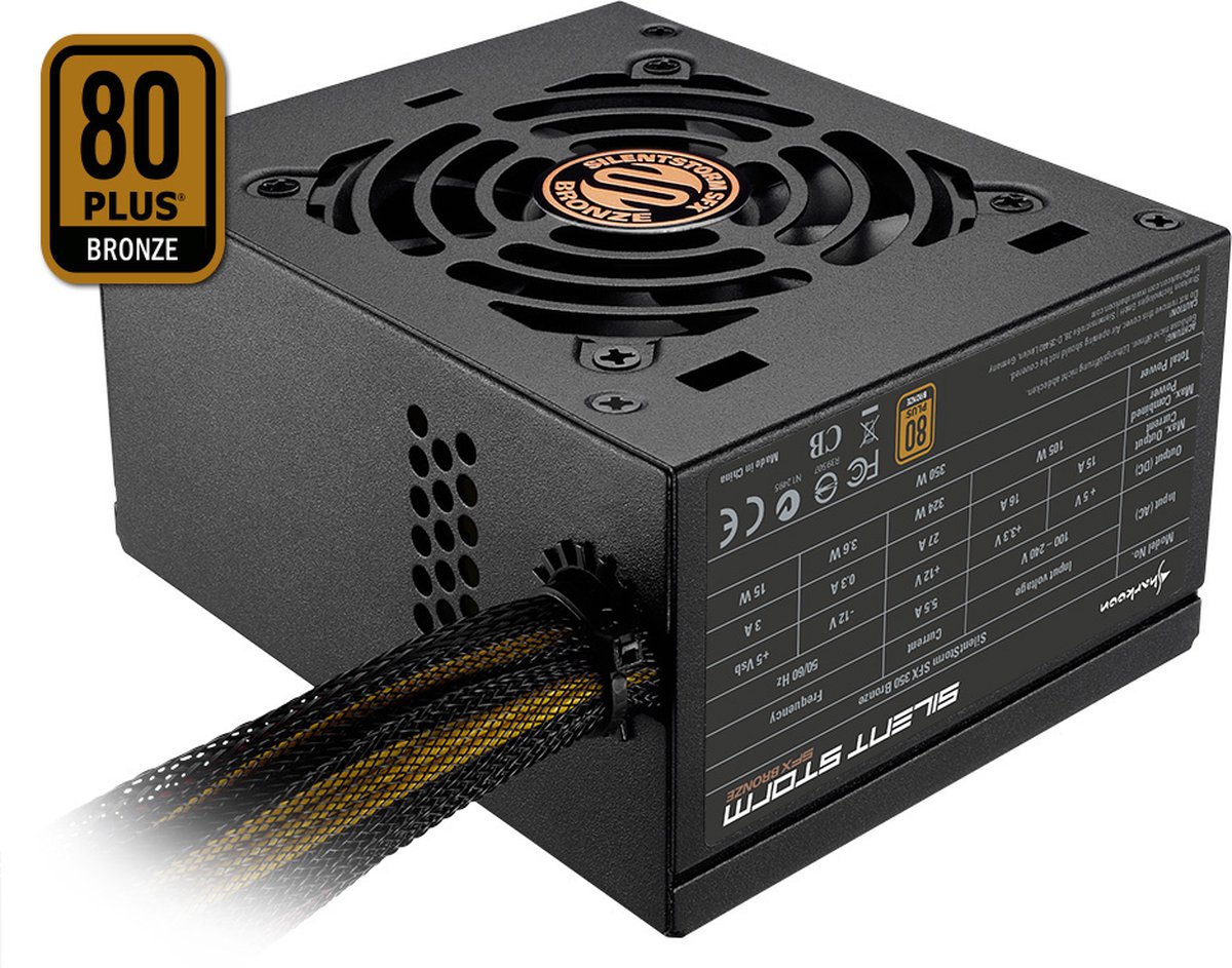 Power Supply Sharkoon Silentstorm Sfx Bronze 450 W voeding - afbeelding 5