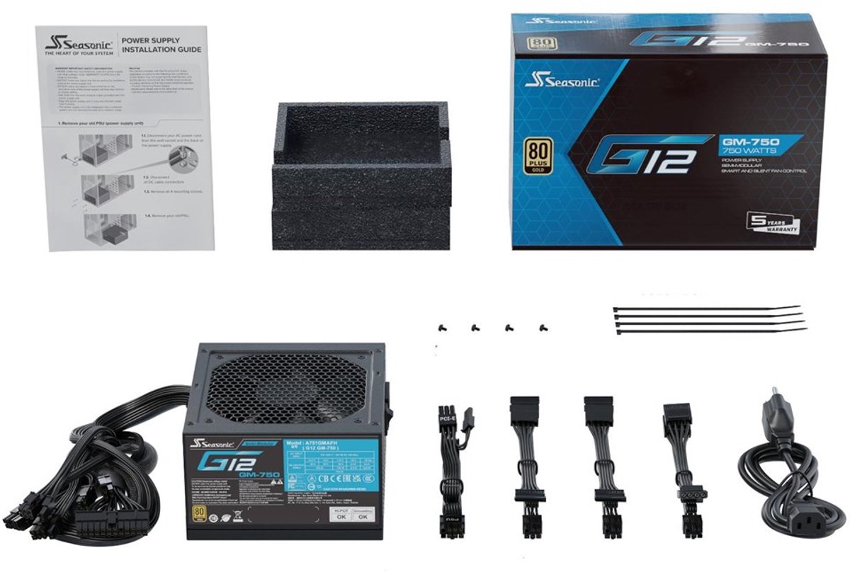 Seasonic G12 Gm - 750 W voeding - afbeelding 10