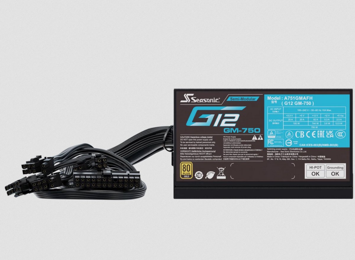 Seasonic G12 Gm - 750 W voeding - afbeelding 5
