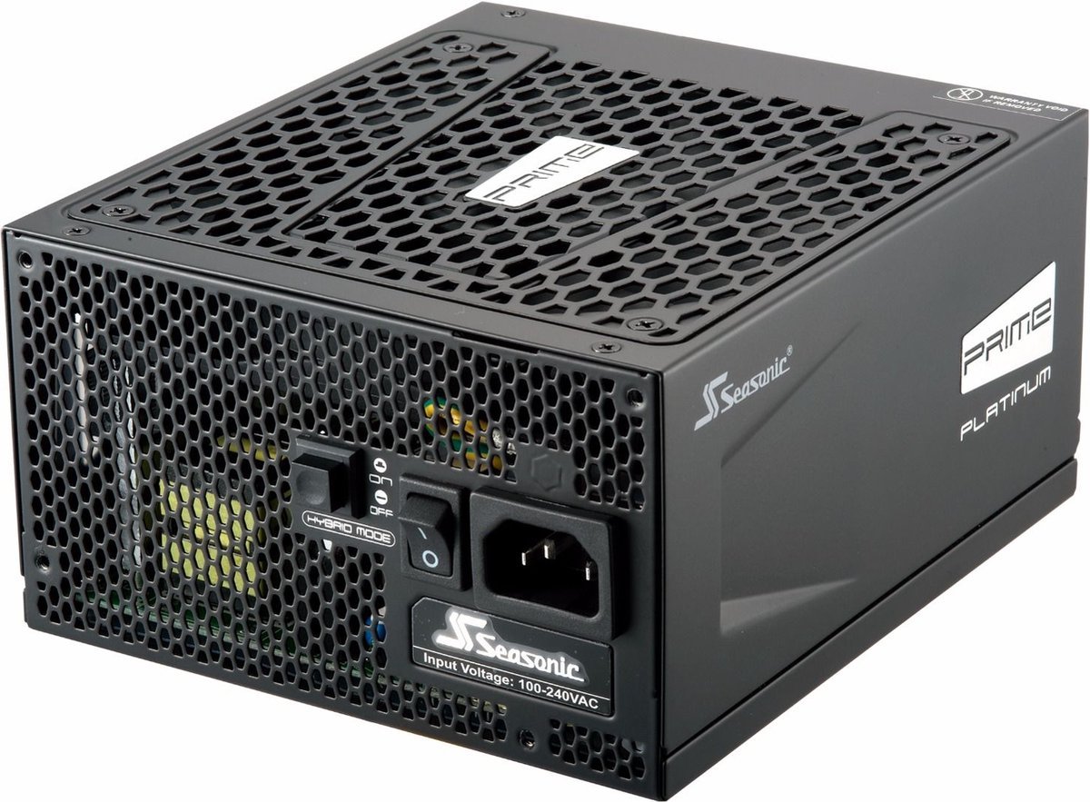 Seasonic Seasonic Prime Platinum Power Supply Unit 1300 W 20+4 Pin Atx Atx Zwart