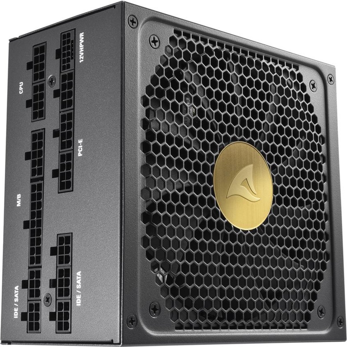 Sharkoon Sharkoon Rebel P30 Gold 1000W - Voeding - Atx12V 3.0 - 80 Plus Gold - 1000 Watt - Modulair - Zero Rpm Modus - Pcie 5.0 - 12Vhpwr-Connector - Zwart