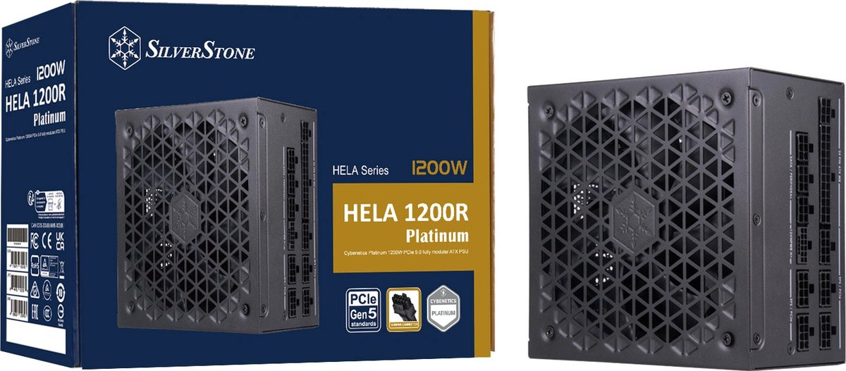 Silverstone Hela 1200R Platinum - Voeding - Atx12V 3.0, Ps2 - Cybenetics - afbeelding 4