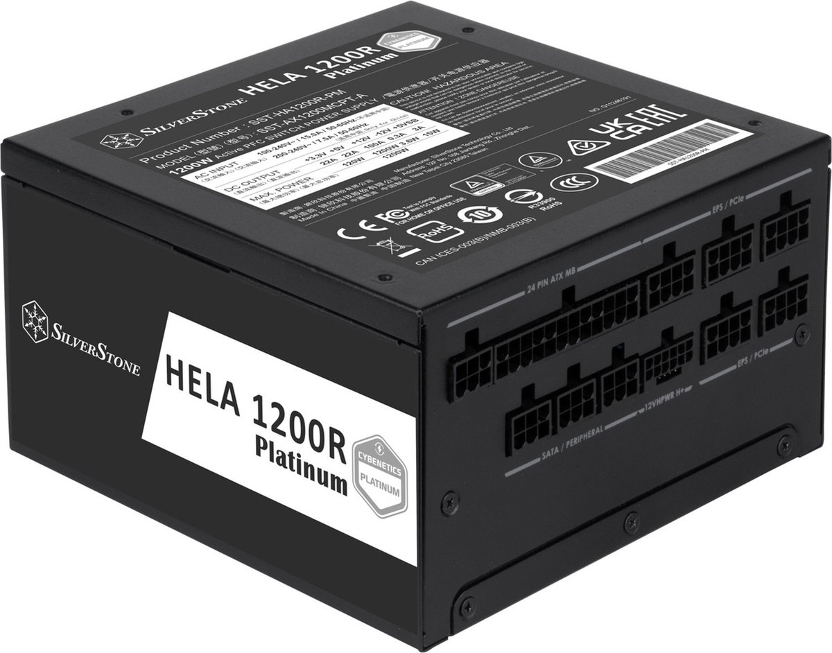 Silverstone Hela 1200R Platinum - Voeding - Atx12V 3.0, Ps2 - Cybenetics - afbeelding 8