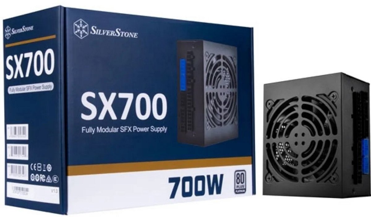 Silverstone Sx700-Pt - Sfx, Atx12V 2.4 - 80 Plus Platinum - 700 Watt - Modulair voeding - afbeelding 4