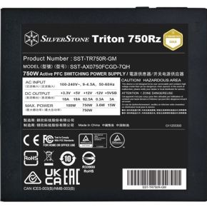 Triton 750Rz 750W Cybenetics Gold ATX PSU - afbeelding 8