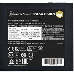 Triton 850Rz 850W Cybenetics Gold ATX 3.1 Fully Modular Power Supply - afbeelding 7