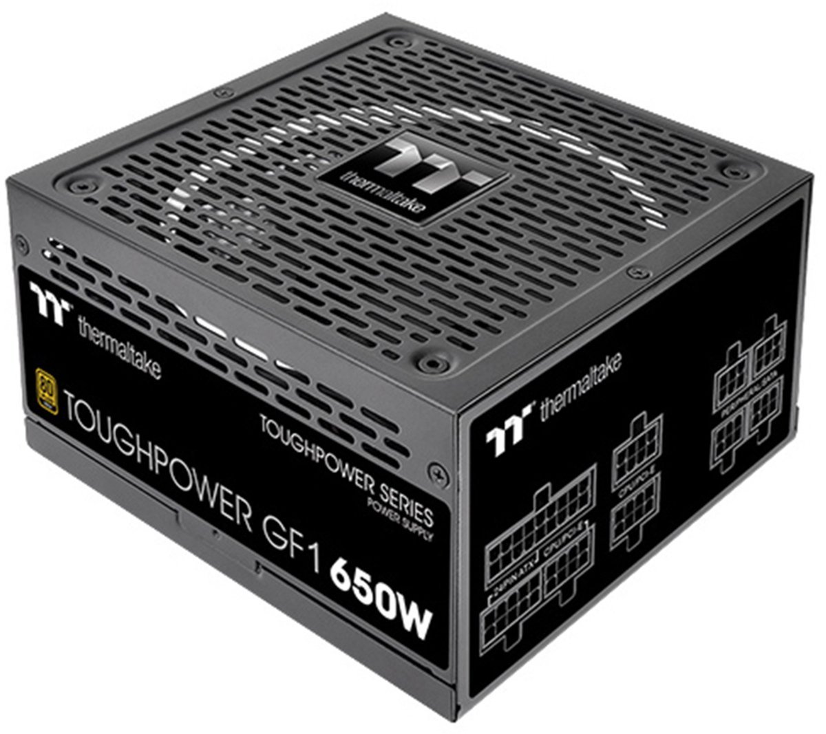 Thermaltake Thermaltake Toughpower Atx 650W Gold Power Supply Unit 20+4 Pin Atx Zwart