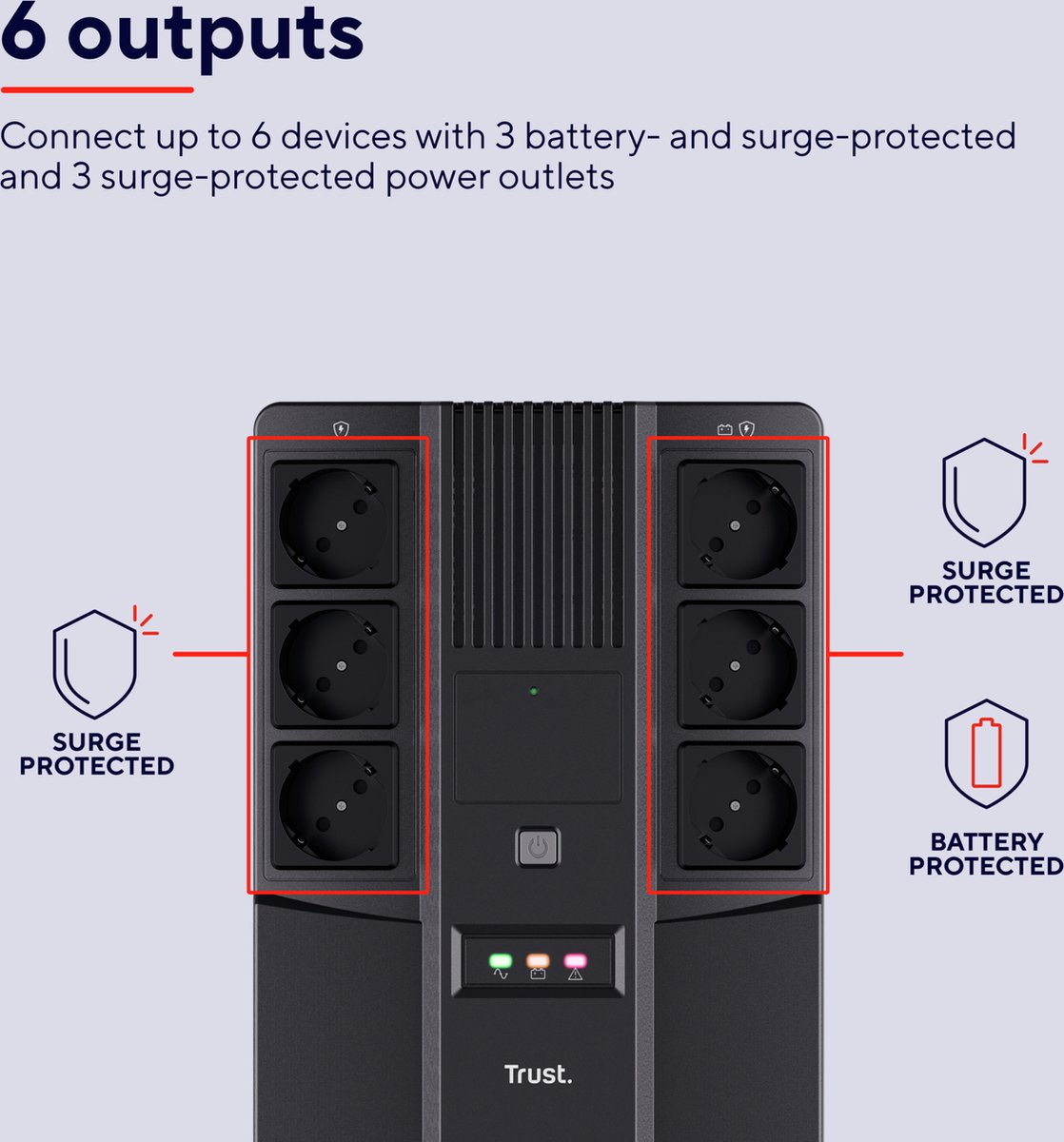 Maxxon Powerstrip Ups 800 Va - afbeelding 2