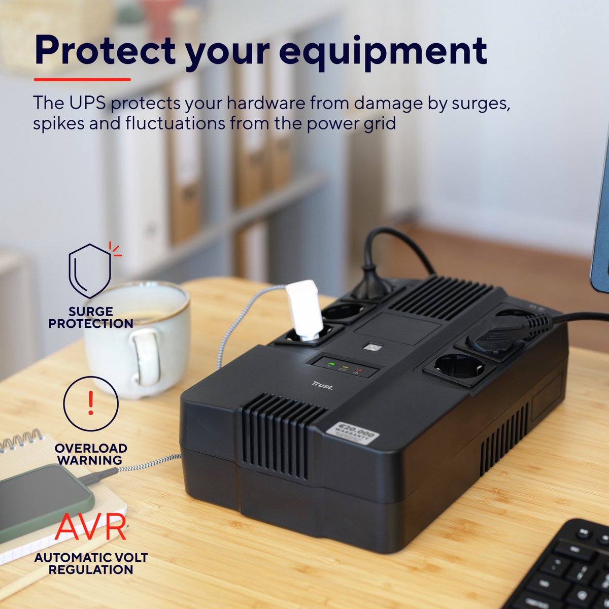 Maxxon Powerstrip Ups 800 Va - afbeelding 4