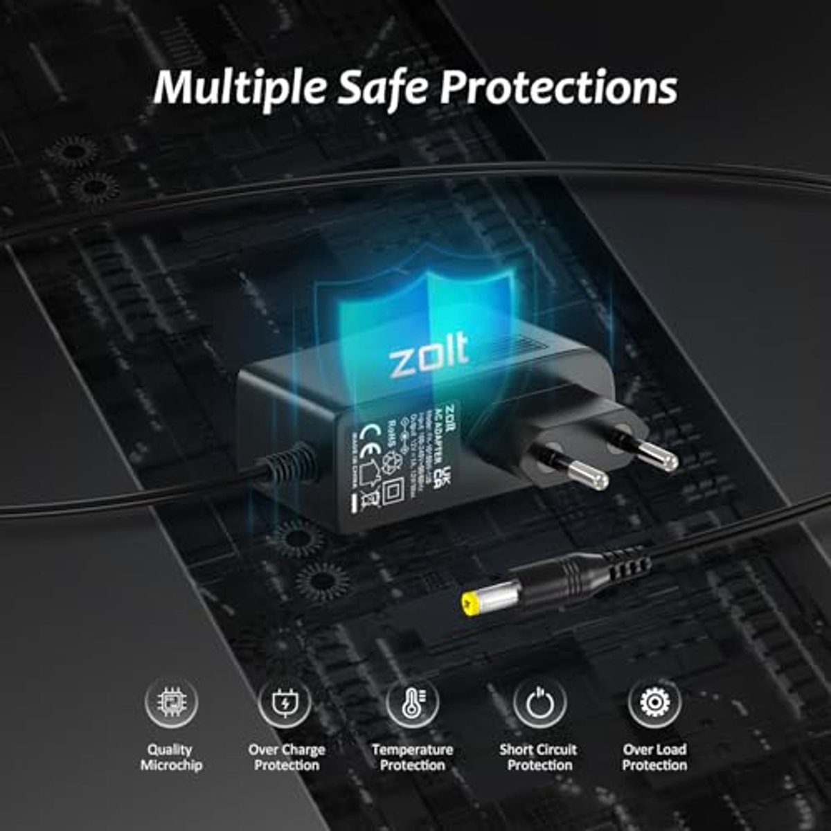 Voedingsadapter 12W (12V / 1A) - afbeelding 7