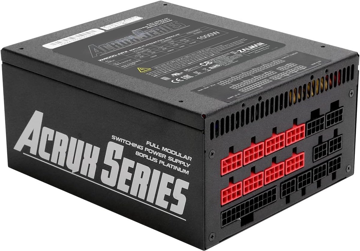 Generic 1000W ATX Power Supply Unit - Black - afbeelding 4