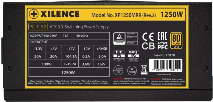 Xilence performance x 1250 w 3 orig - XILENCE Performance X+ 1250W Voeding
