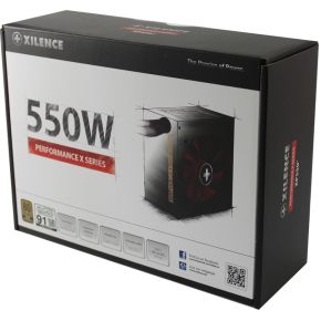 Xilence Xp550R9 Power Supply Unit 550 W 20+4 Pin Atx Atx Zwart, Rood voeding - afbeelding 2