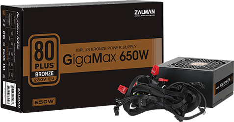 Zalman zm650 gvii 4 orig - Zalman GigaMax ZM650-GVII 650W Voeding (Black)