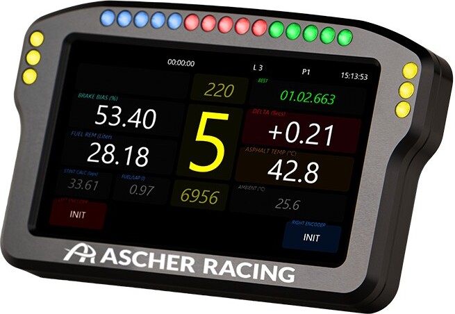 Ascher racing dashboard 5 2 orig - Ascher Racing 76080029 Race-accessoire