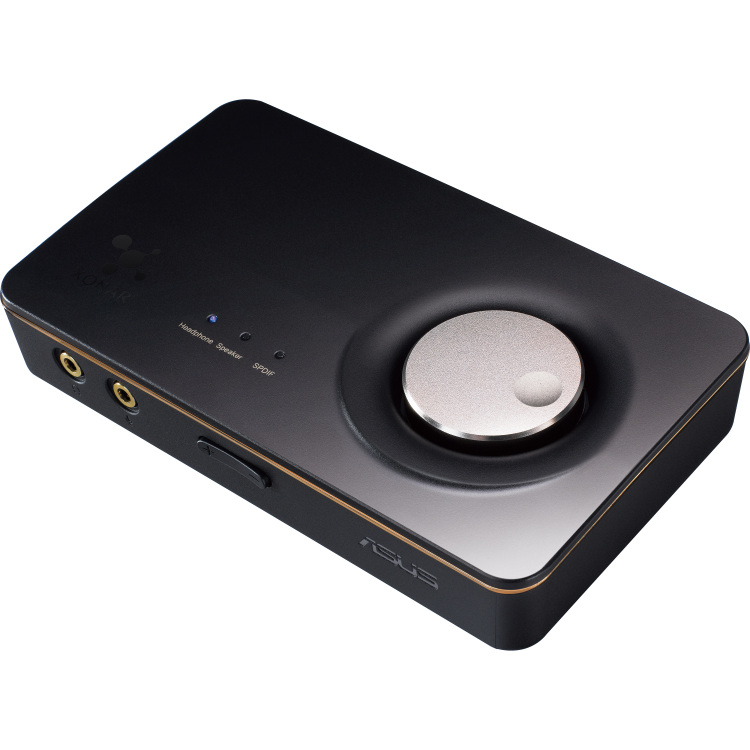 Xonar U7 MKII 7.1 USB Sound Card met Hoofdtelefoonversterker, 192kHz/24-bit HD Geluid, 114dB SNR