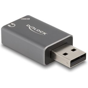 Delock 66633 tussenstuk voor kabels u 2 orig - DeLock 66633 - 16 bit Geluidskaart (Grey)