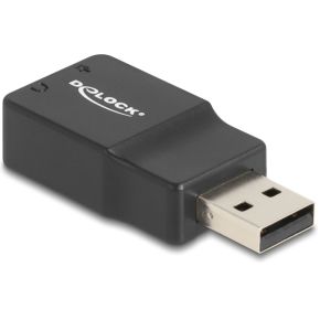 Delock 66634 tussenstuk voor kabels u 2 orig - DeLock 66634 2.0 16 bit Geluidskaart (Black)